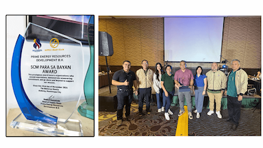 Prime Energy’s SCM Para sa Bayan Award